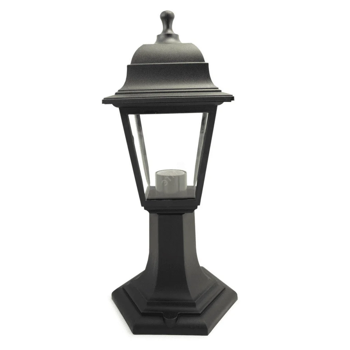 Светильник садово-парковый НТУ 04-60-001 Оскар, черный, прозрачное стекло